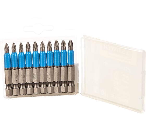 Биты PROFESSIONAL ProFix Pozidriv (10 шт; 50 мм; PZ1; 1/4") STAYER 26223-1-50-10_z01