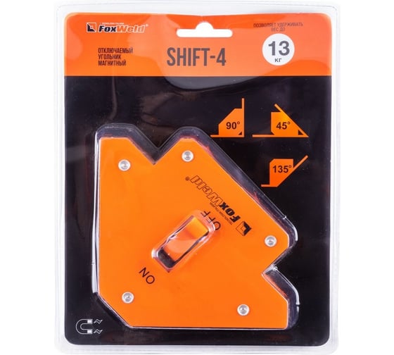 Отключаемый магнитный угольник Foxweld SHIFT-4 до 13кг 5389
