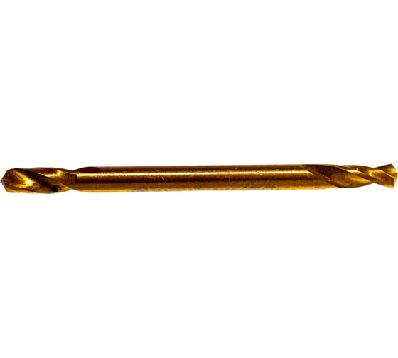 Сверло по металлу двусторон Профоснастка 3,0 мм HSS M2 TIN/135 DIN 1897, 10 шт., №943 30207011