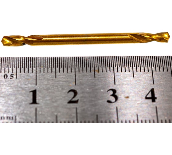 Сверло по металлу двусторон Профоснастка 3,0 мм HSS M2 TIN/135 DIN 1897, 10 шт., №943 30207011