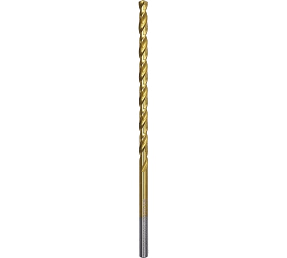 Сверло по металлу удлин Профоснастка 3,5 мм HSS M2 TIN/135 DIN 340 , 10 шт., №666 30206026