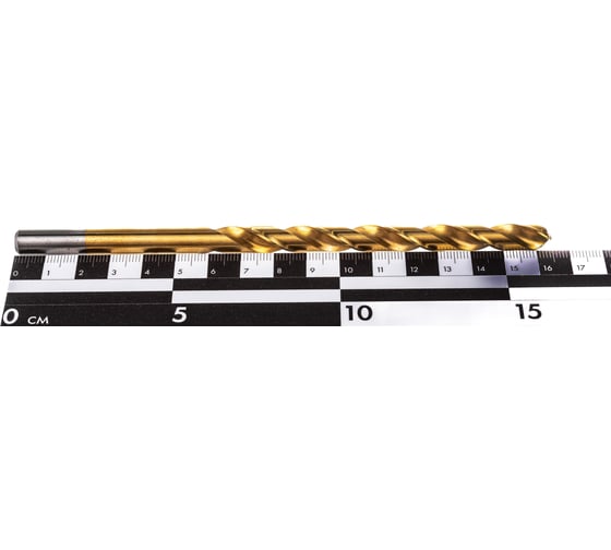 Сверло по металлу удлин Профоснастка 8,5 мм HSS M2 TIN/135 DIN 340, 5 шт., №716 30206076