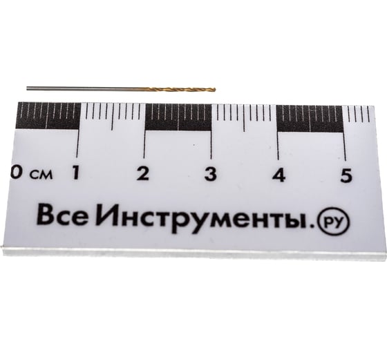 Сверло по металлу Профоснастка 0,8 мм HSS M2 TIN/135 DIN 338, 10 шт., №333 30202013