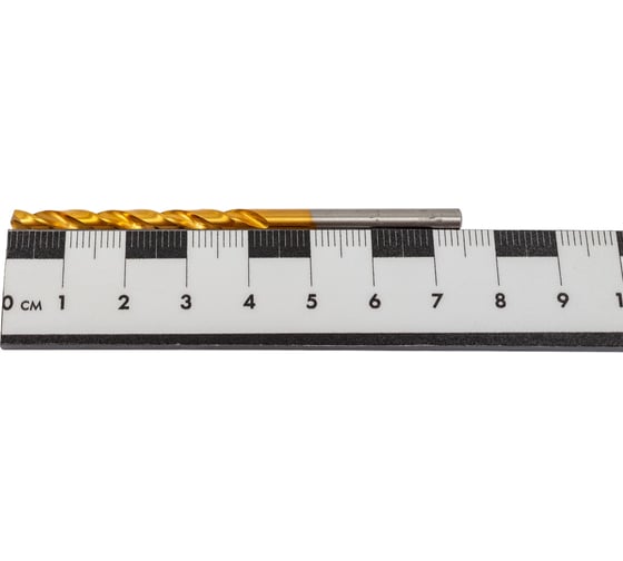 Сверло по металлу Профоснастка 3,8 мм HSS M2 TIN/135 DIN 338, 10 шт., №365 30202045