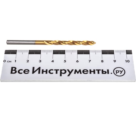 Сверло по металлу Профоснастка 4,2 мм HSS M2 TIN/135 DIN 338, 10 шт., №369 30202049