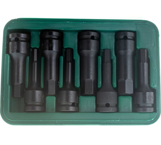 Комплект ударных шестигранников Hans 1/2" 846016-8M