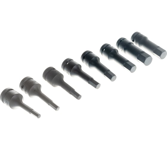 Комплект ударных шестигранников Hans 1/2" 846016-8M