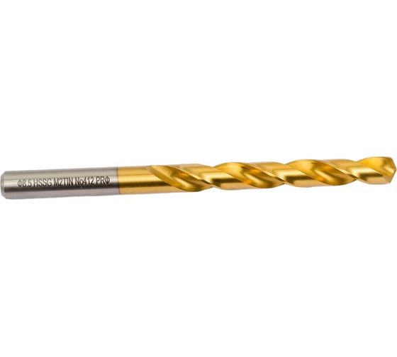 Сверло по металлу Профоснастка 8,5 мм HSS M2 TIN/135 DIN 338, 8 шт., №412 30202092