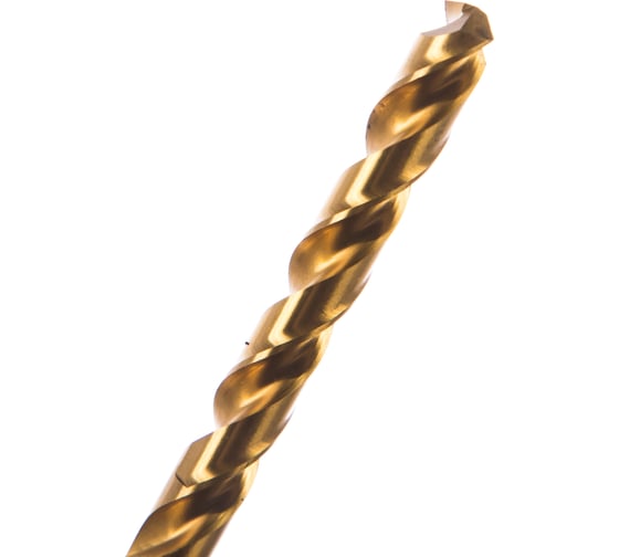 Сверло по металлу Профоснастка 10 мм HSS M2 TIN/135 DIN 338, 8 шт., №427 30202107