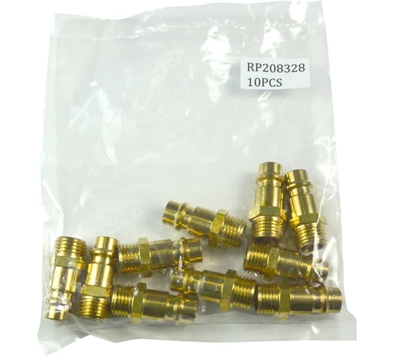 Соединение быстроразъемное (10 шт; папа – M1/4; латунь) HUBERTH RP208328