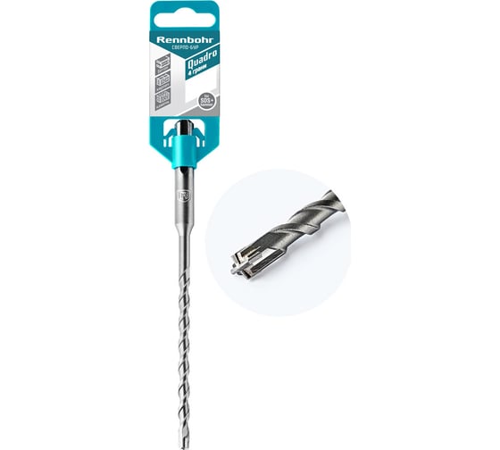 Бур Quadro 14х160 мм, SDS-plus, 4 грани RENNBOHR 511416 1
