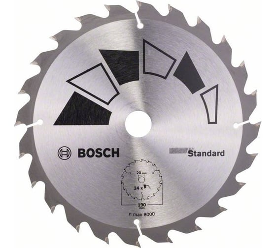Пильный диск STANDARD GT WO H 190x20/16-24 Bosch 2609256818 1