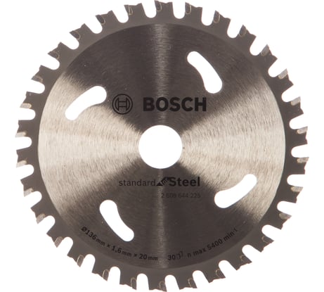 Пильный диск Standard for Steel 136x20-30 Bosch 2608644225
