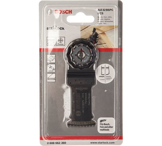 Погружное полотно AIZ 32 BPC по дереву 1 шт. Bosch 2608662360