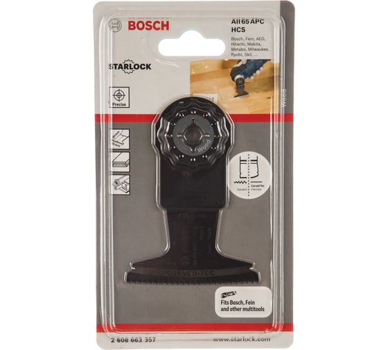Погружное полотно AIZ 65 BC по дереву 1 шт. Bosch 2608662357