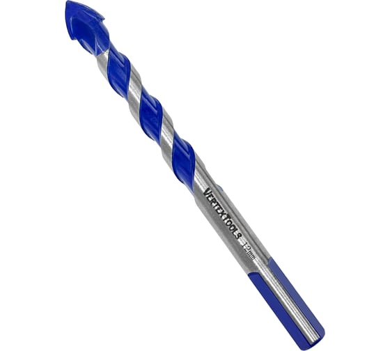 Сверло универсальное 12x120 мм vertextools 1155-12-120