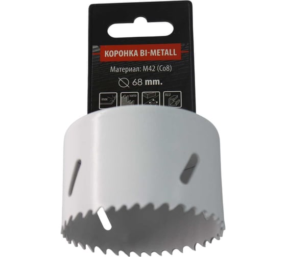 Коронка Bi-Metall 68 мм, М42 Со8% TOOLAS 00007038