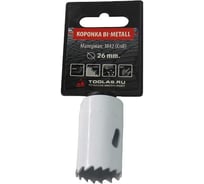 Коронка Bi-Metall 26 мм, М42 Со8% TOOLAS 00006812