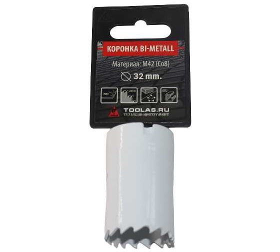 Коронка Bi-Metall 32 мм, М42 Со8% TOOLAS 00007036