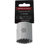 Коронка Bi-Metall 38 мм, М42 Со8% TOOLAS 00007227