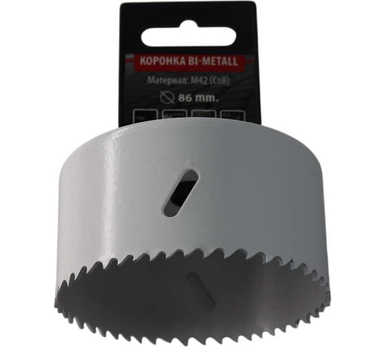 Коронка Bi-Metall 86 мм, М42 Со8% TOOLAS 00006818