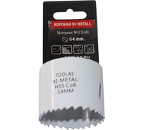 Коронка Bi-Metall 54 мм, М42 Со8% TOOLAS 00006816