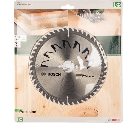 Циркулярный диск (190x30 мм; 48 зубьев) PRECISION Bosch 2609256870