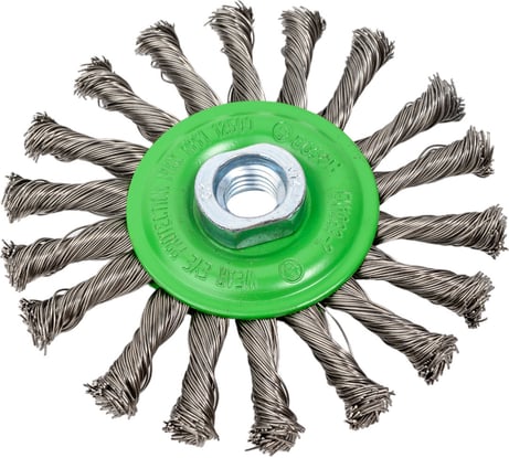 Щетка дисковая (115 мм; М14) INOX витая Bosch 2608622106