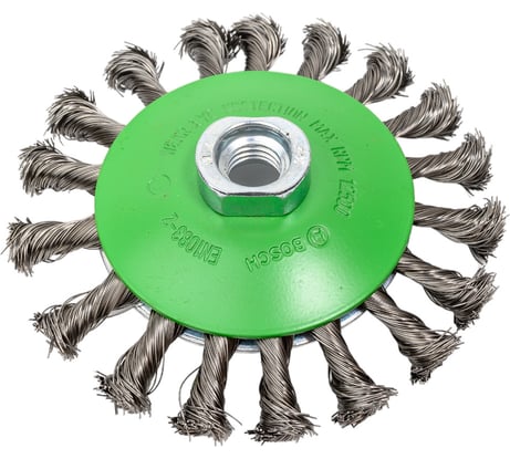 Щетка коническая (115 мм; М14) витая INOX Bosch 2608622109