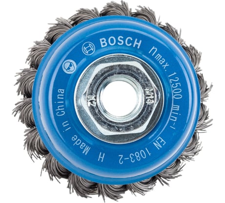 Щетка чашечная (65 мм; М14) стальная витая Bosch 2608622099