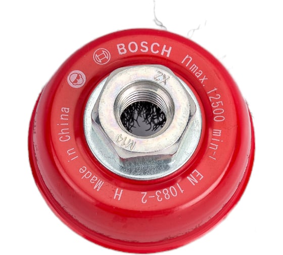 Щетка чашечная (70 мм; М14) стальная Bosch 2608622098