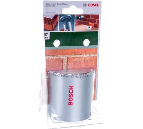 Пильная коронка с твердосплавным напылением 67 мм DIY Bosch 2609255625