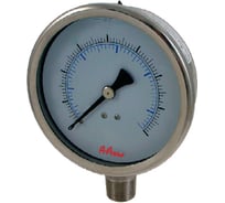 Манометр от 0 до 40 бар из нержавеющей стали, D50 мм, NPT 1/4", штуцер снизу A-Flow G30-S-4N-50A-40bar