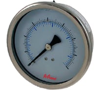 Манометр от 0 до 10 бар из нержавеющей стали, D40 мм, NPT 1/8", штуцер сзади по центру A-Flow G30-S-2N-40B-10bar