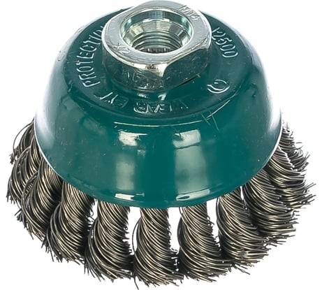 Щетка чашечная со жгутовой стальной проволокой Мастер 023 (80 мм М14) Профоснастка 20102003