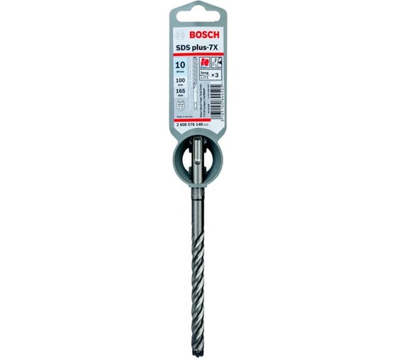 Бур SDS Plus-7X (10x100x165 мм) Bosch 2608576140