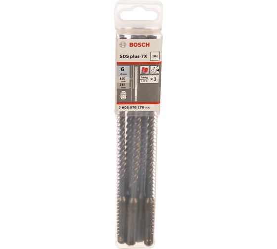 Бур SDS Plus-7 (10 шт; 6x150x215 мм) Bosch 2608576176