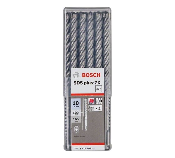 Бур SDS Plus-7X (30 шт; 10x100x165 мм) Bosch 2608576196