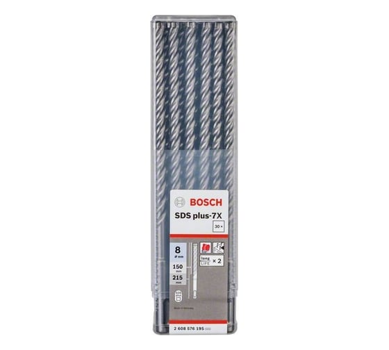 Бур SDS Plus-7X (30 шт; 8x100x165 мм) Bosch 2608576195