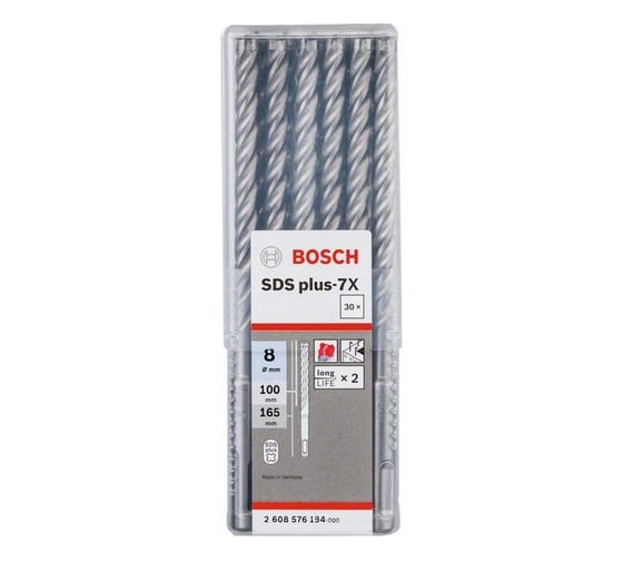 Бур SDS Plus-7X (30 шт; 8x50x115 мм) Bosch 2608576194