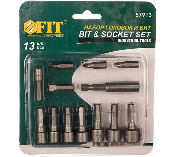 Набор бит и головок FIT IT 57913