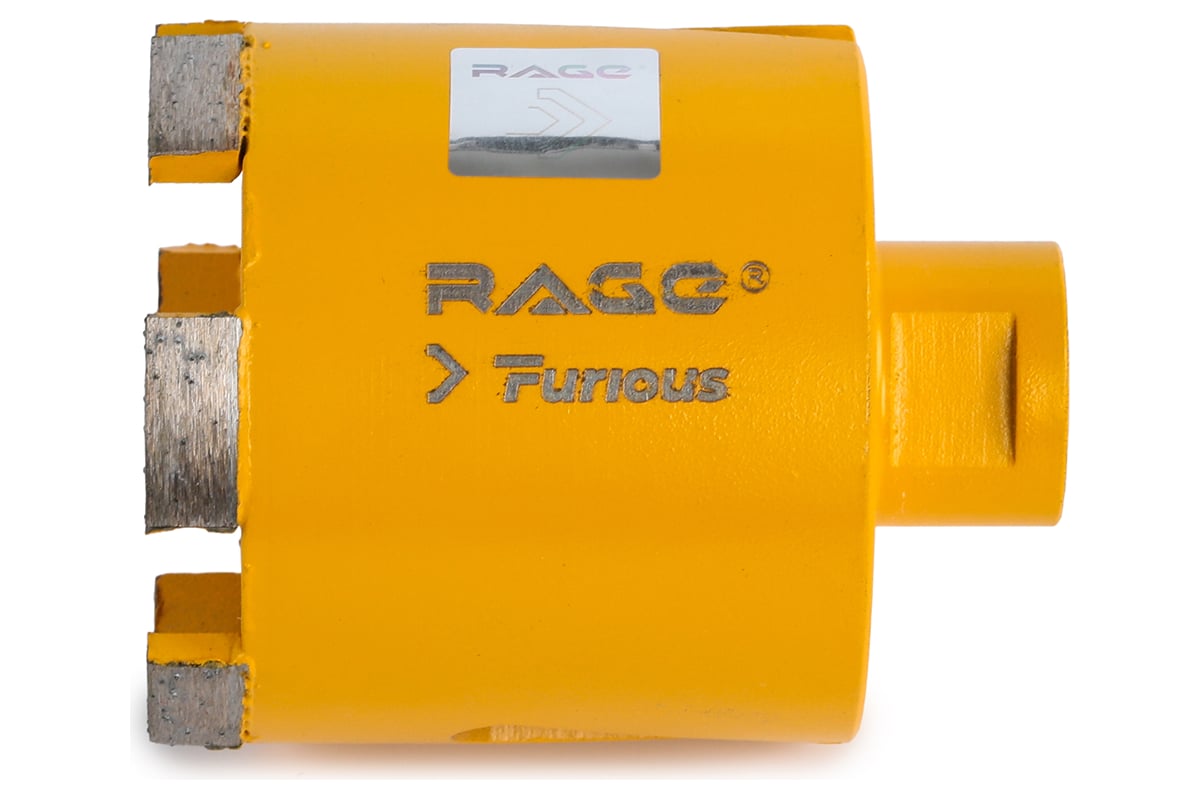 Коронка алмазная 72 мм с микроударом для подрозетников RAGE Furious ...