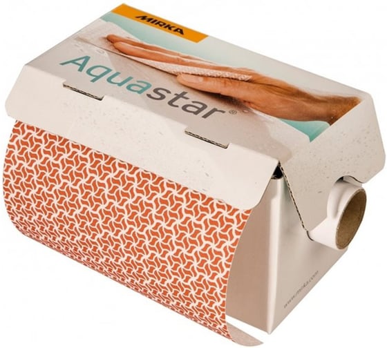Лист шлифовальный на пленочной основе AQUASTAR PERFOROLL (100 шт; 115x140 мм; P800) MIRKA FW13009981