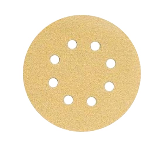 Шлифовальный круг для сухой обработки GOLD (125 мм; Р280; 8 отв.; 50 шт.) MIRKA 2361585028 1