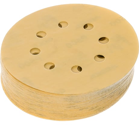 Шлифовальный круг для сухой обработки GOLD (125 мм; Р500; 8 отв.; 50 шт.) MIRKA 2361585051