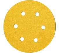 Шлифовальный круг для сухой обработки GOLD (150 мм; Р180; 6 отв.; 100 шт.) MIRKA 2336509918