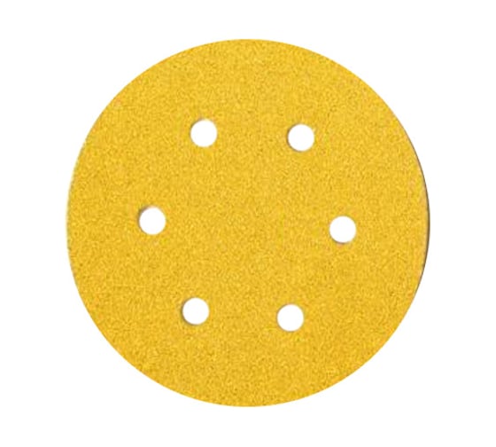 Шлифовальный круг для сухой обработки GOLD (150 мм; Р500; 6 отв.; 100 шт.) MIRKA 2336509951