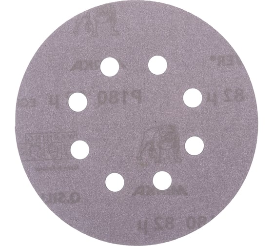 Круг шлифовальный Q.SILVER (100 шт; 125 мм; 8 отв; P180) MIRKA 3661609918 1