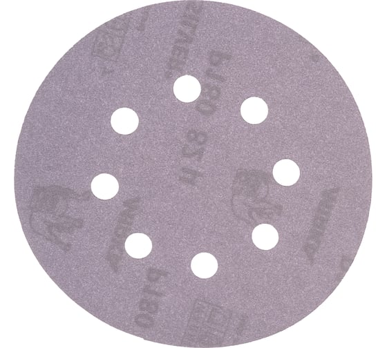 Круг шлифовальный Q.SILVER (100 шт; 125 мм; 8 отв; P180) MIRKA 3661609918