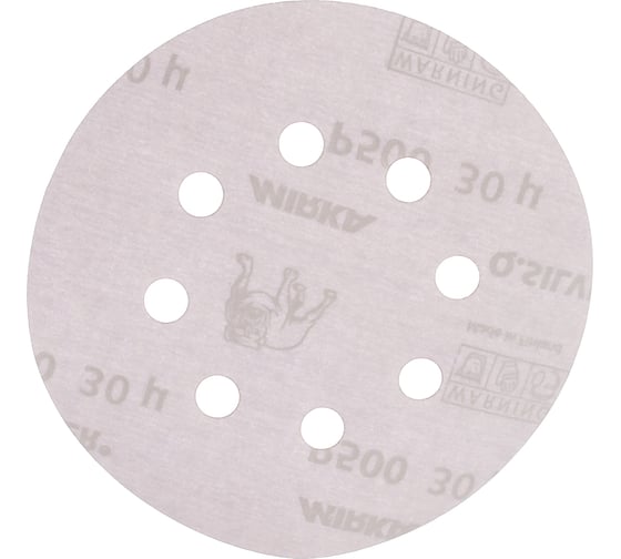 Круг шлифовальный Q.SILVER (100 шт; 125 мм; 8 отв; P500) MIRKA 3661609951